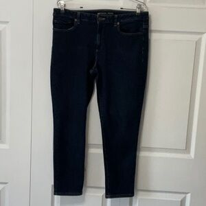 Michael Kors Izzy Cropped Skinny Jeans, Size 10, Dark Wash, Approx 25” inseam
